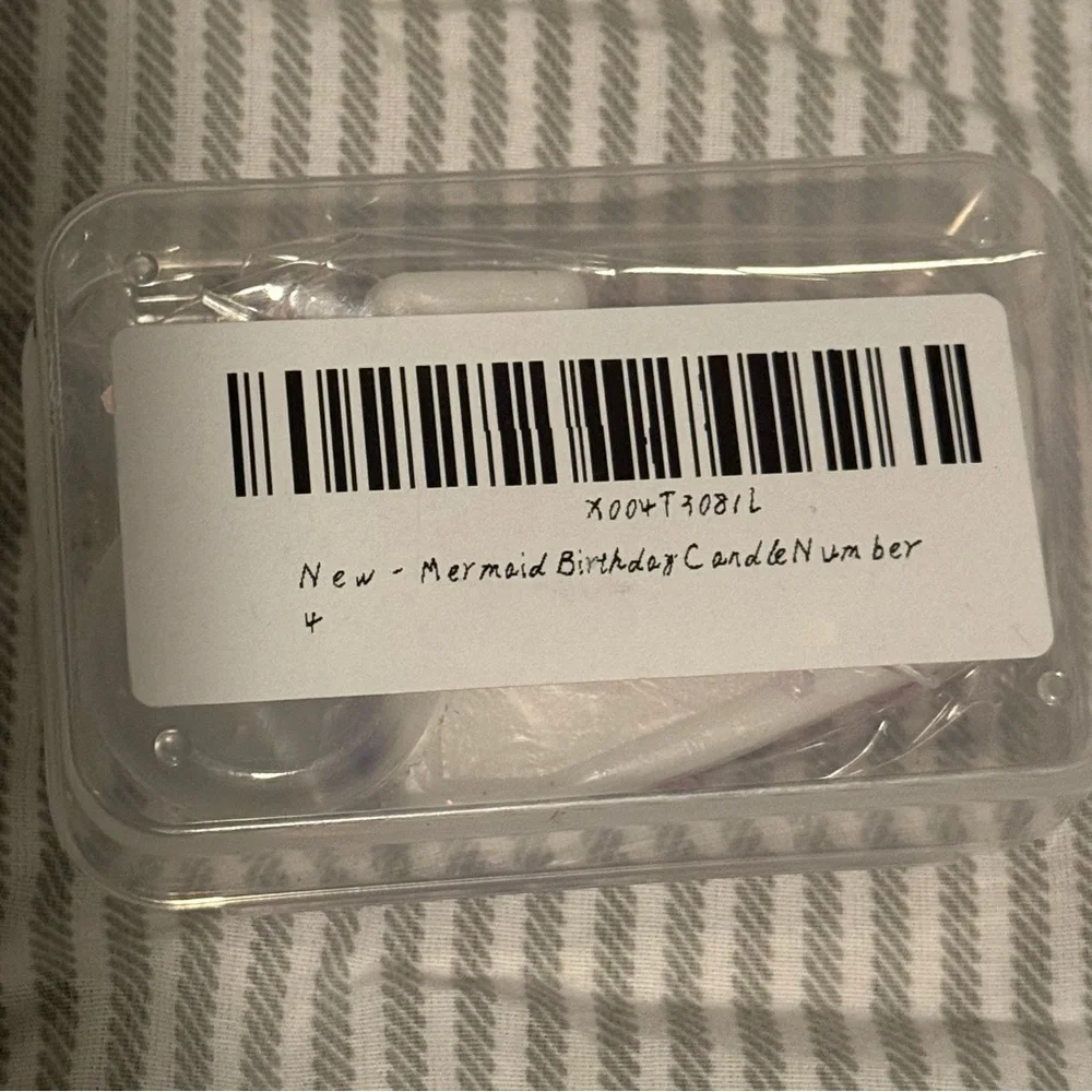 NIB- Mermaid Birthday Candle Number 4